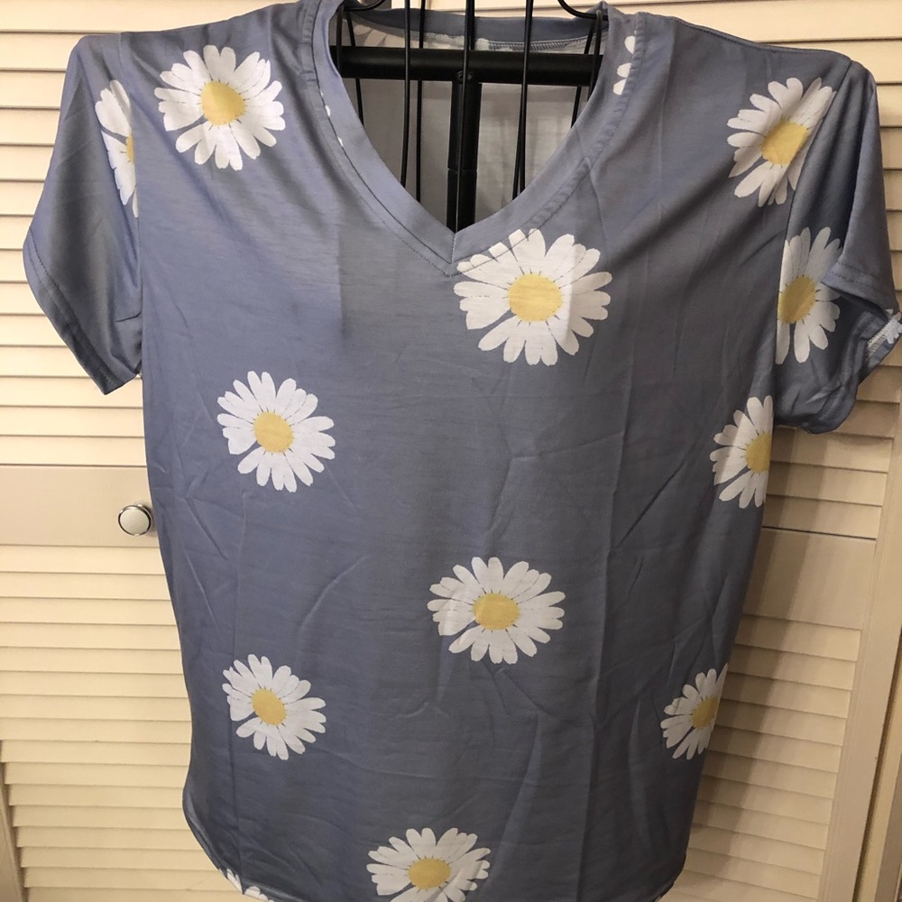 Gray, White & Yellow Tee Top Brand New